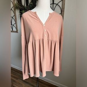 Long Sleeve Comfortable Ces Femme Top New with Tags Size Medium